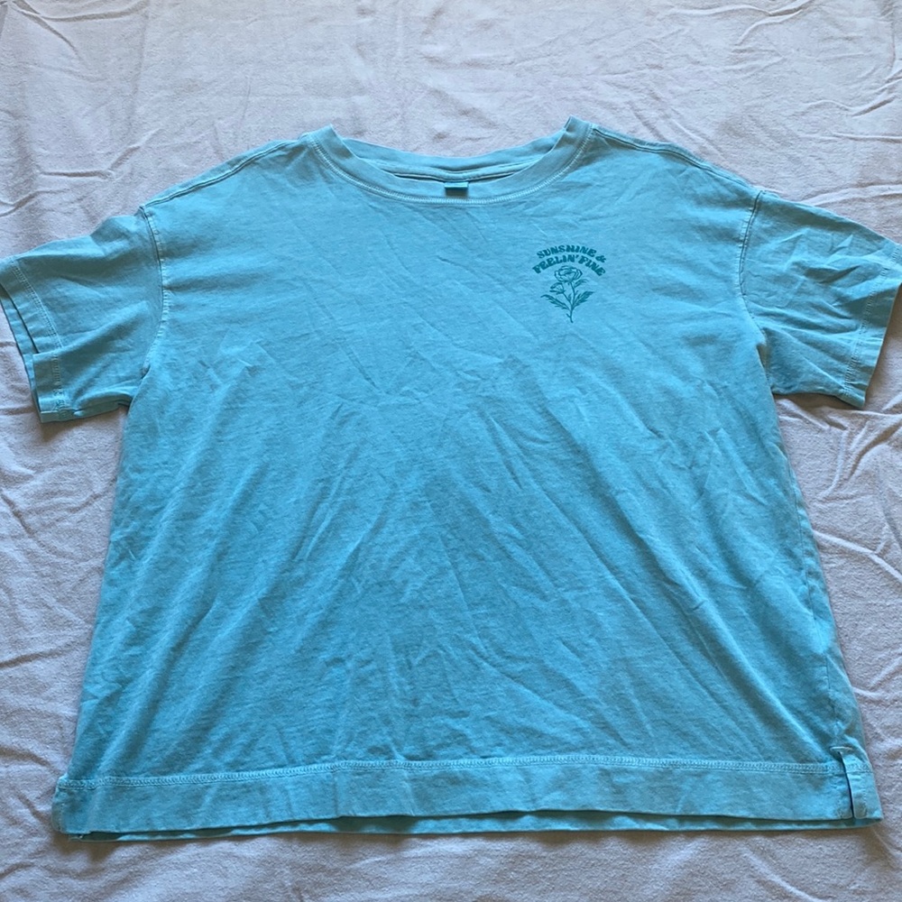 blue sunshine and feelin’ fine t-shirt